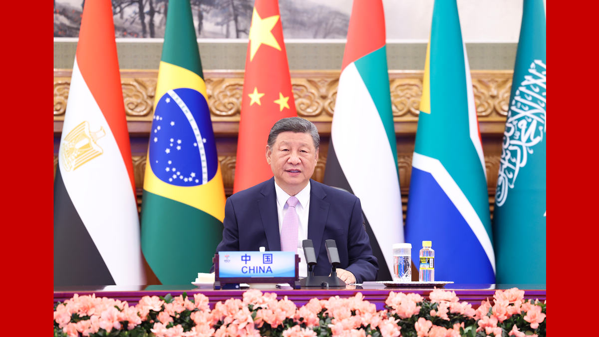 习近平出席金砖国家领导人线上峰会并发表重要讲话