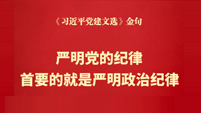 严明党的纪律，首要的就是严明政治纪律